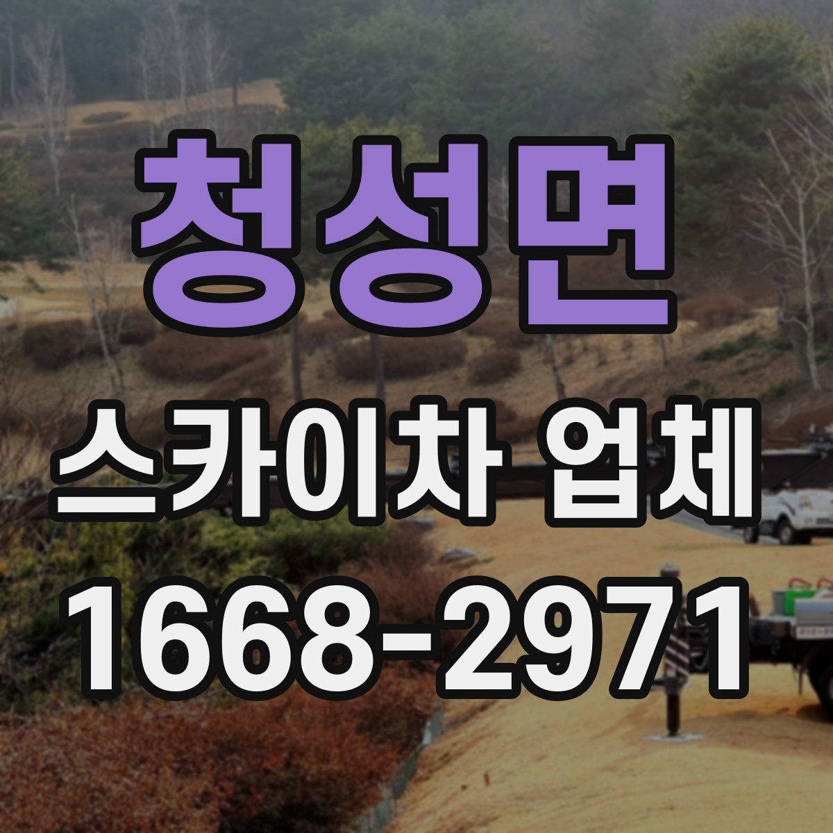 청성면 스카이차 업체