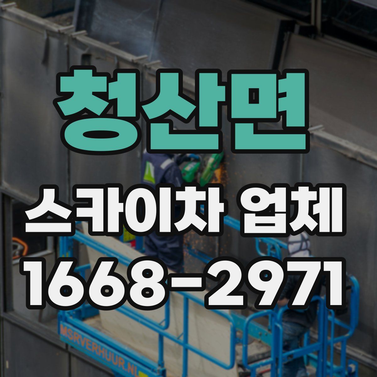 청산면 스카이차 업체