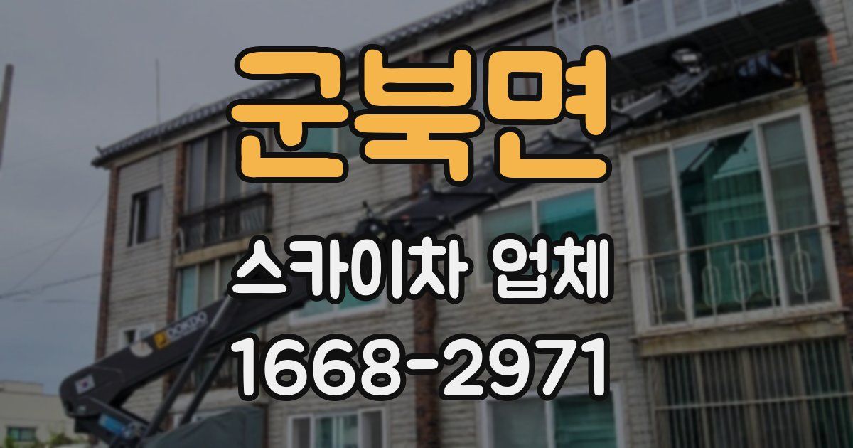 군북면 스카이차 업체