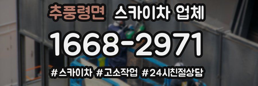 추풍령면 스카이차 업체