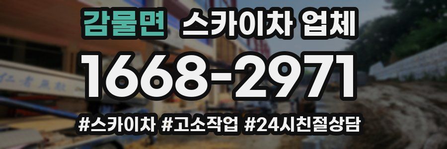 감물면 스카이차 업체