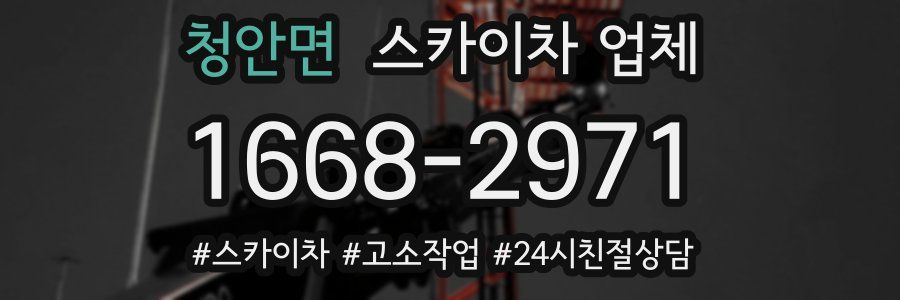 청안면 스카이차 업체
