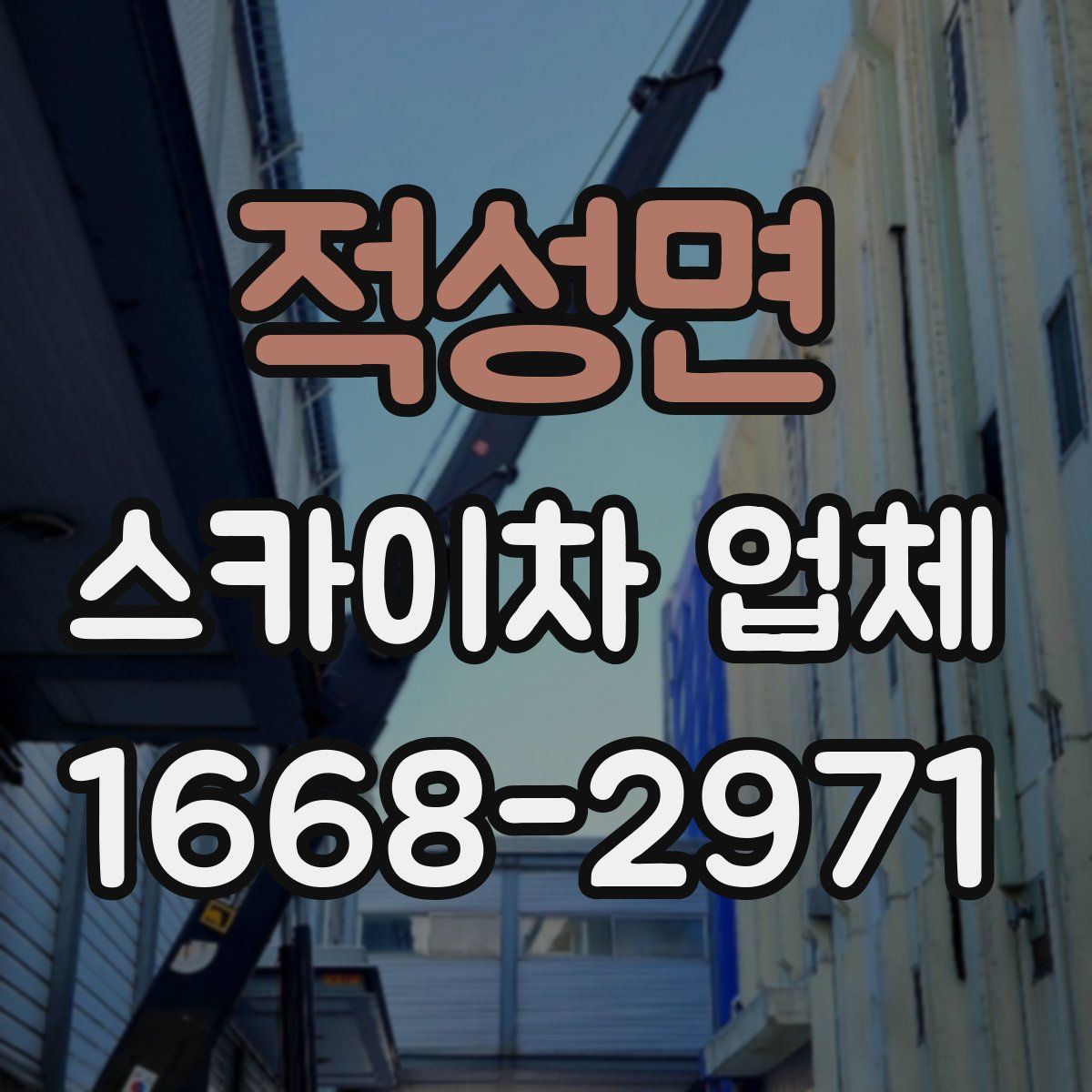 적성면 스카이차 업체