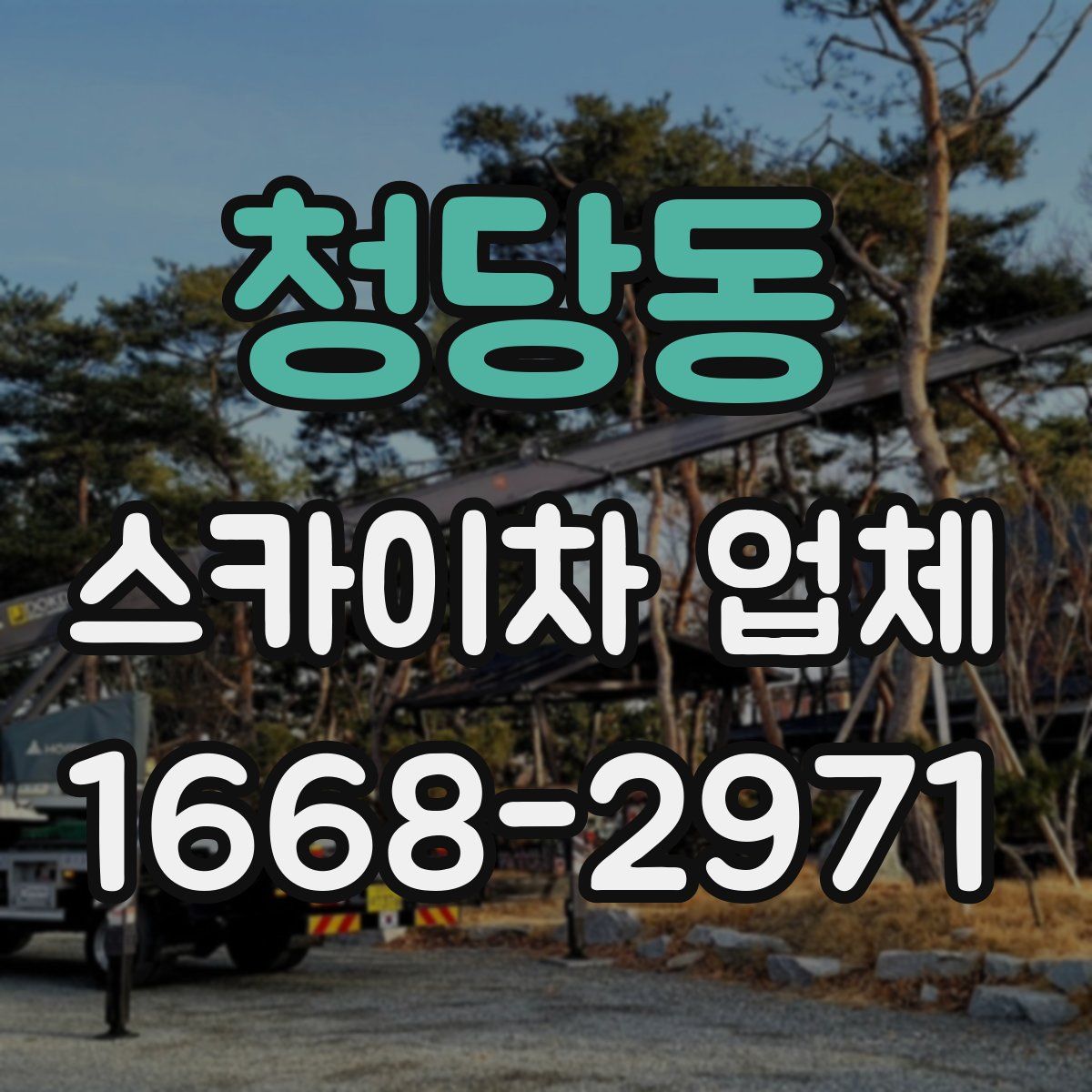 청당동 스카이차 업체