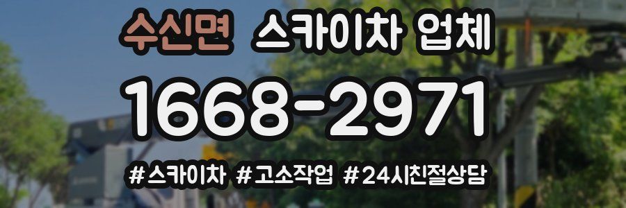 수신면 스카이차 업체