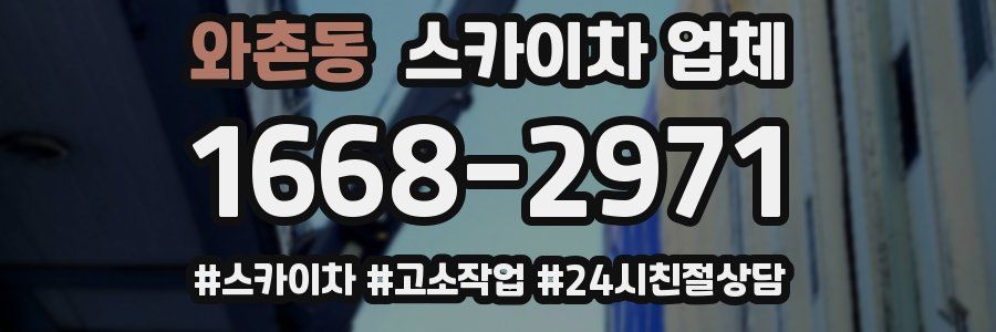 와촌동 스카이차 업체