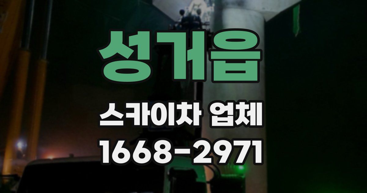 성거읍 스카이차 업체