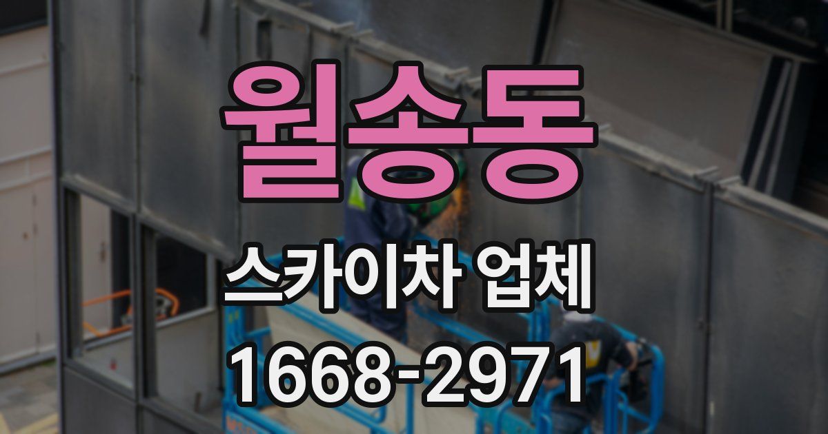 월송동 스카이차 업체