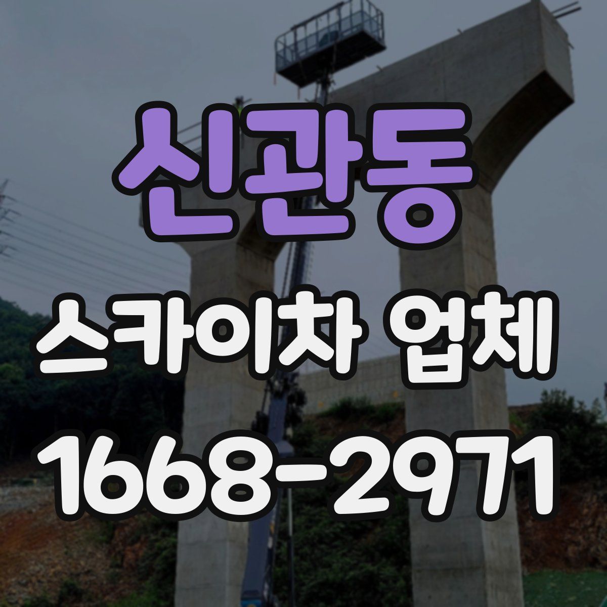 신관동 스카이차 업체
