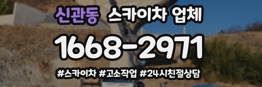 신관동 스카이차 업체