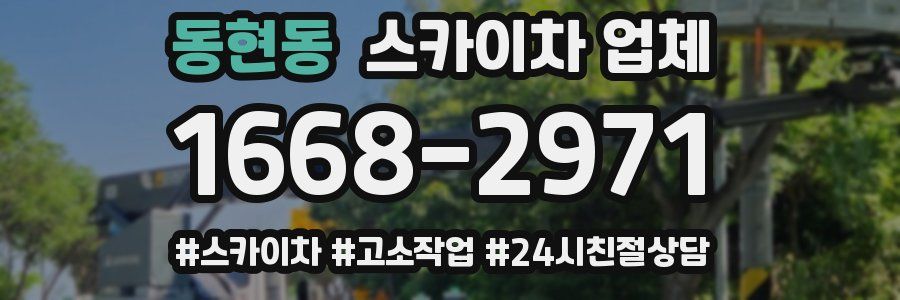 동현동 스카이차 업체