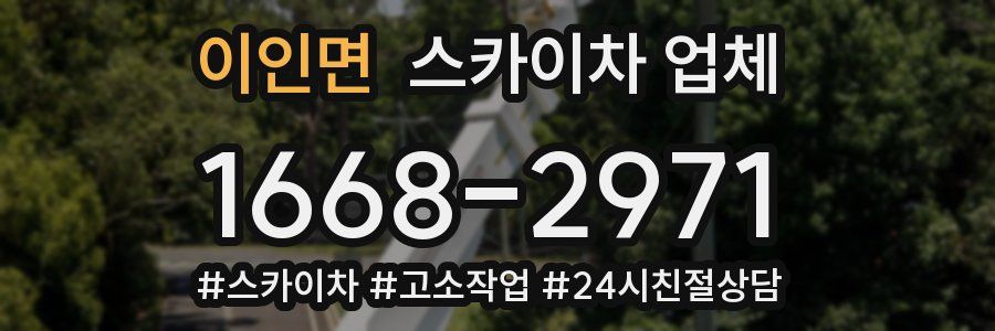이인면 스카이차 업체