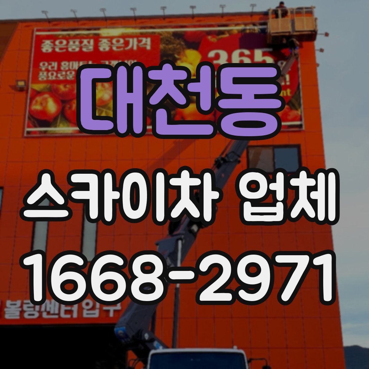 대천동 스카이차 업체