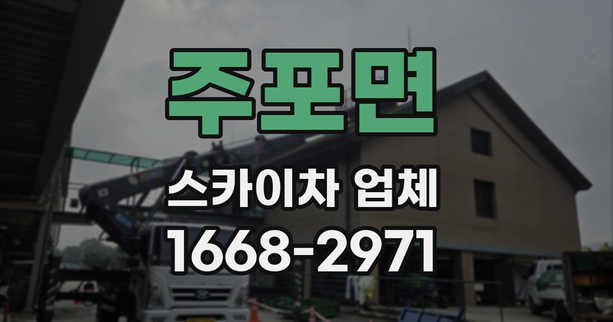 주포면 스카이차 업체