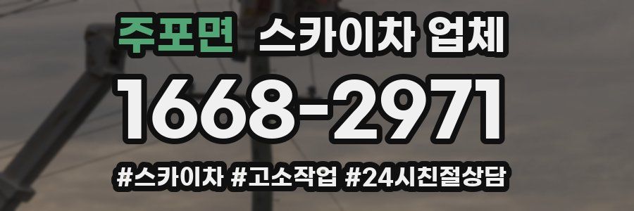 주포면 스카이차 업체