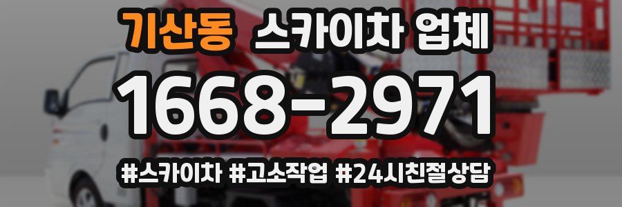 기산동 스카이차 업체