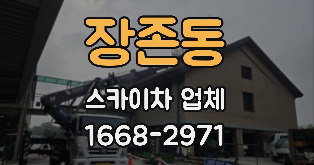 장존동 스카이차 업체