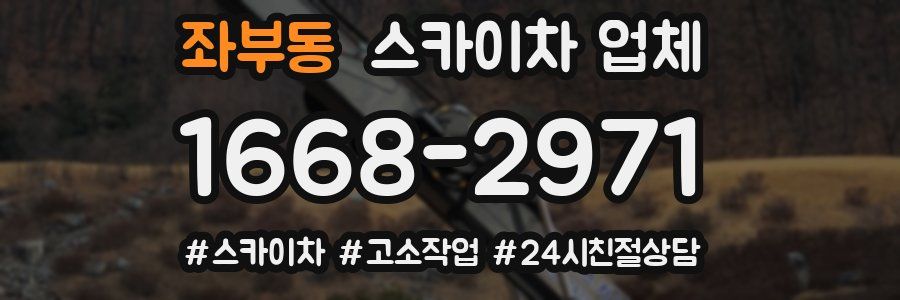 좌부동 스카이차 업체