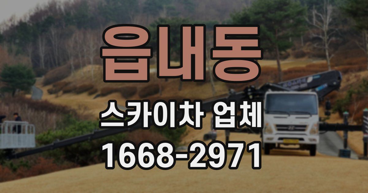 읍내동 스카이차 업체