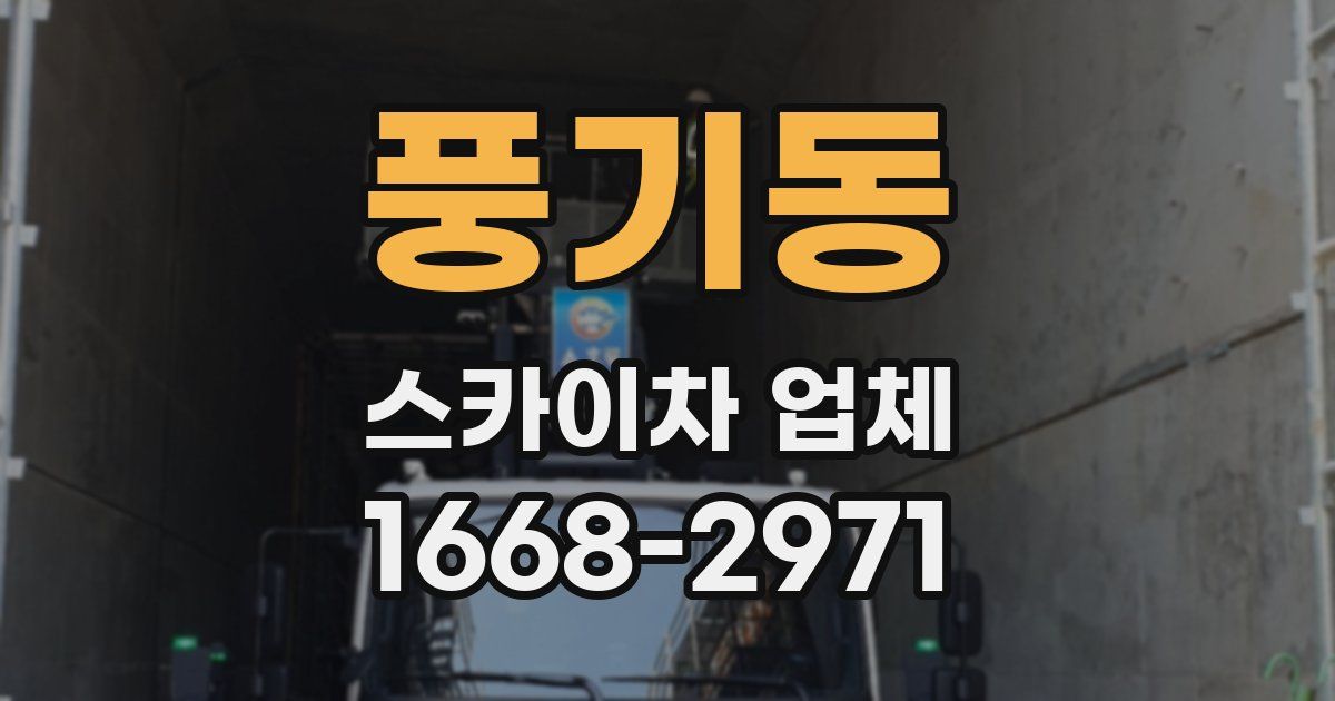 풍기동 스카이차 업체