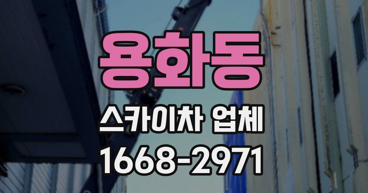 용화동 스카이차 업체