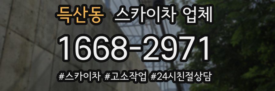 득산동 스카이차 업체
