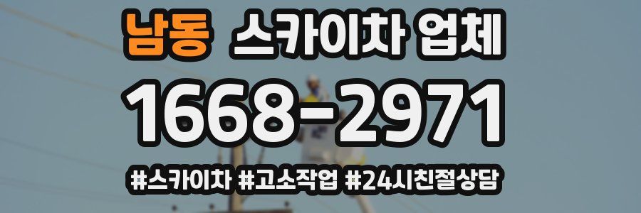 남동 스카이차 업체
