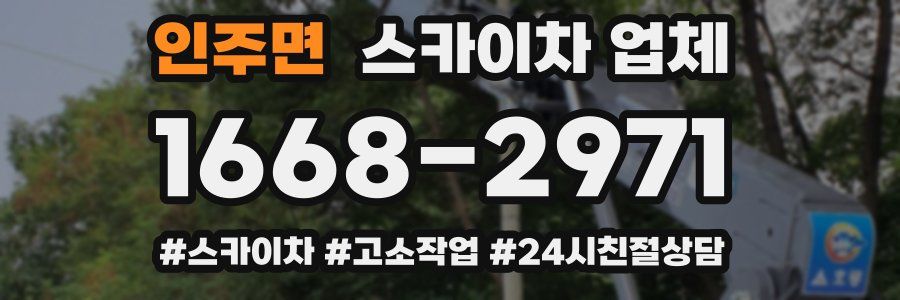 인주면 스카이차 업체