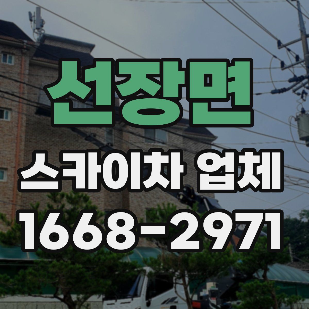 선장면 스카이차 업체