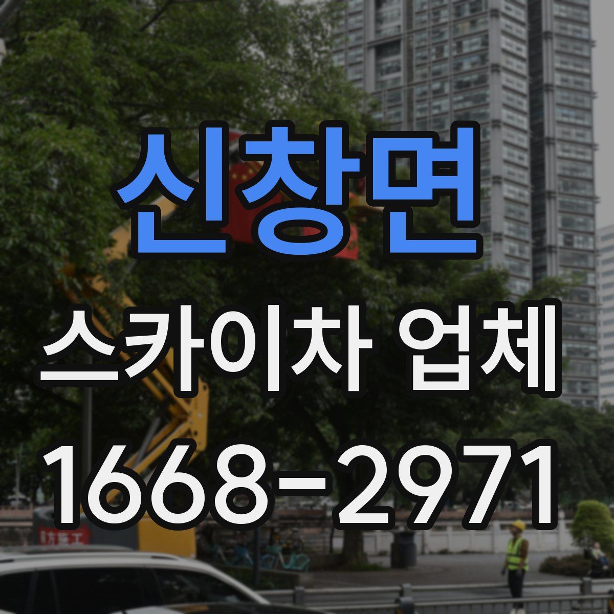 신창면 스카이차 업체
