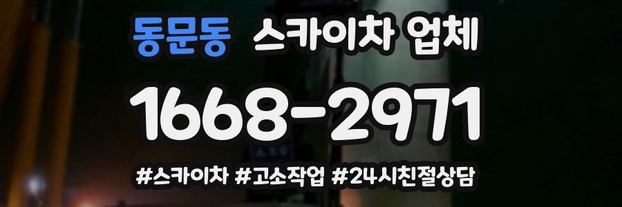 동문동 스카이차 업체