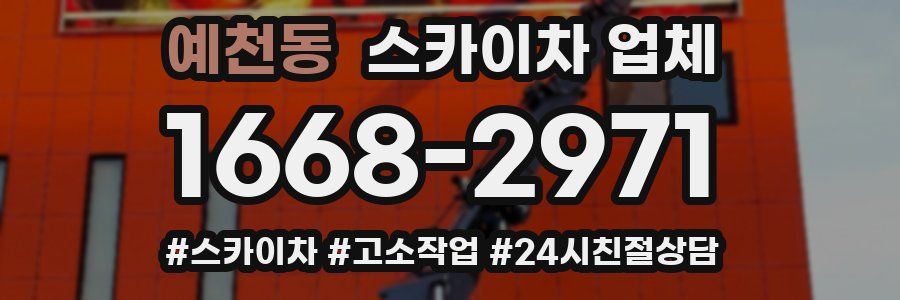 예천동 스카이차 업체