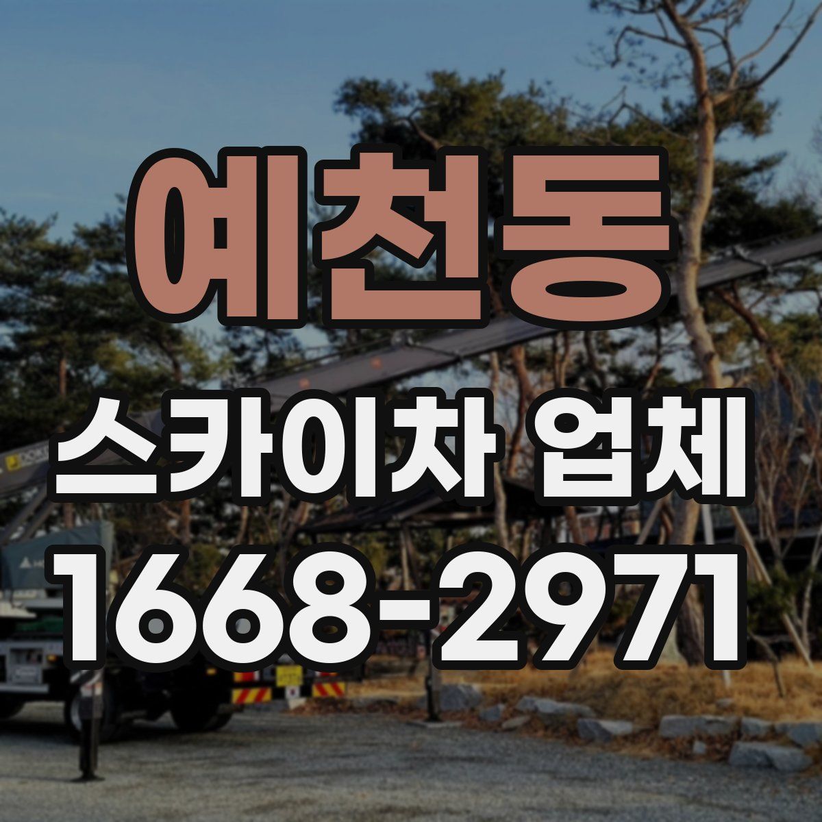 예천동 스카이차 업체
