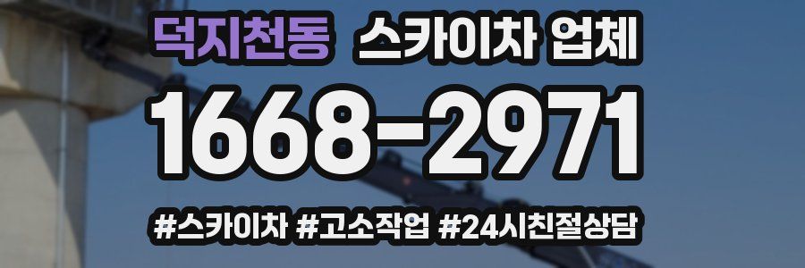 덕지천동 스카이차 업체