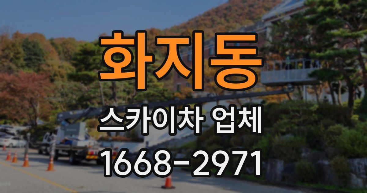 화지동 스카이차 업체