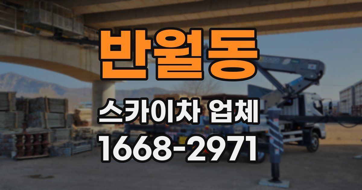 반월동 스카이차 업체