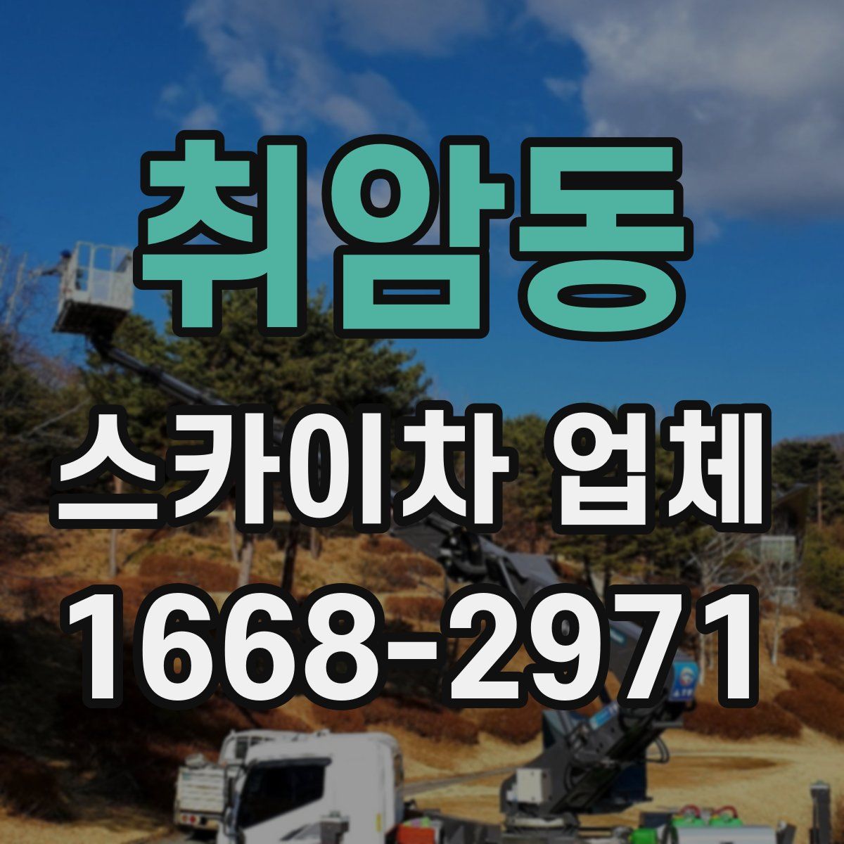 취암동 스카이차 업체