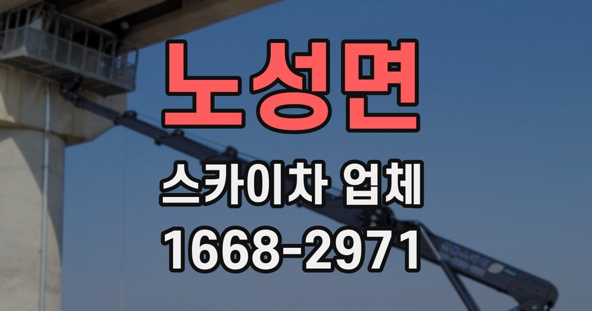 노성면 스카이차 업체