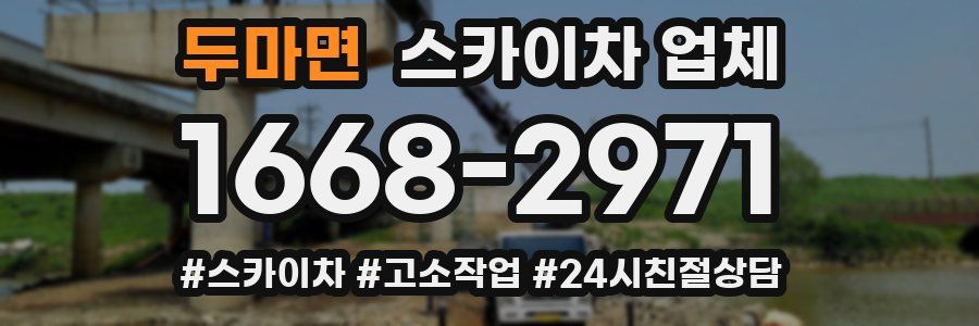 두마면 스카이차 업체