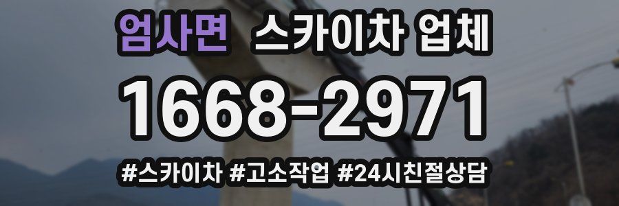 엄사면 스카이차 업체