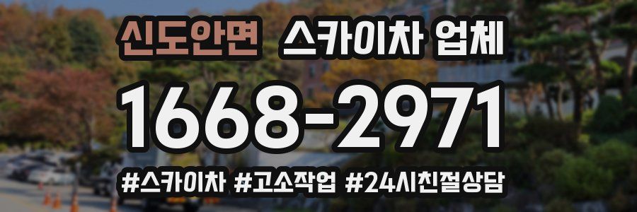 신도안면 스카이차 업체