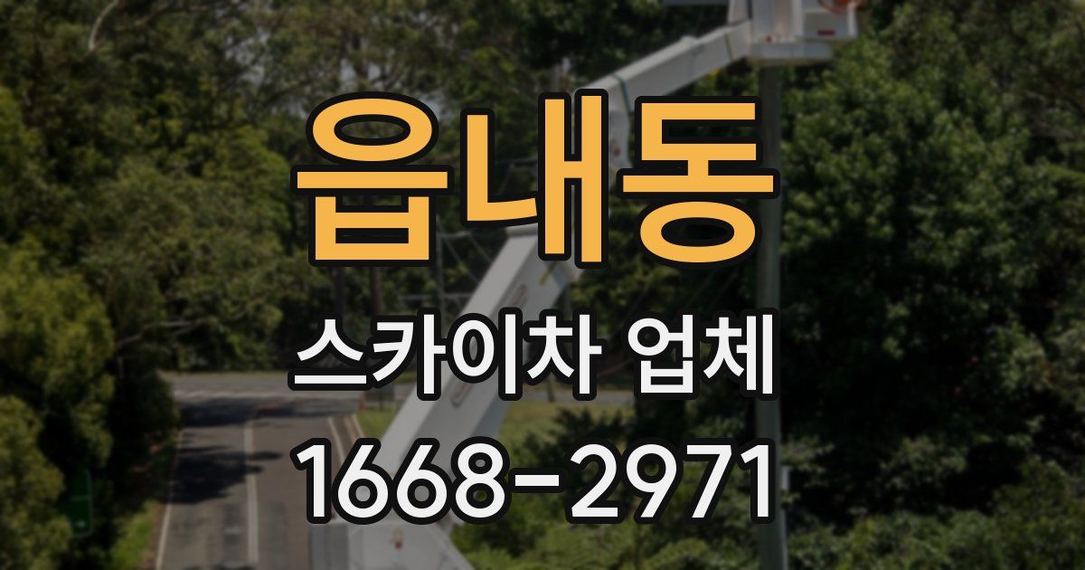 읍내동 스카이차 업체