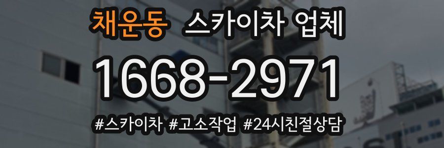 채운동 스카이차 업체