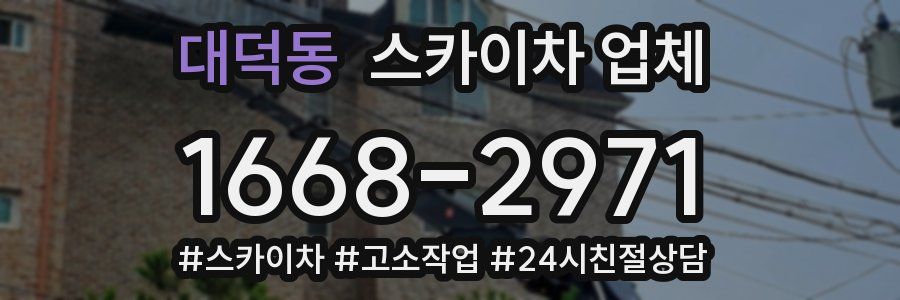 대덕동 스카이차 업체
