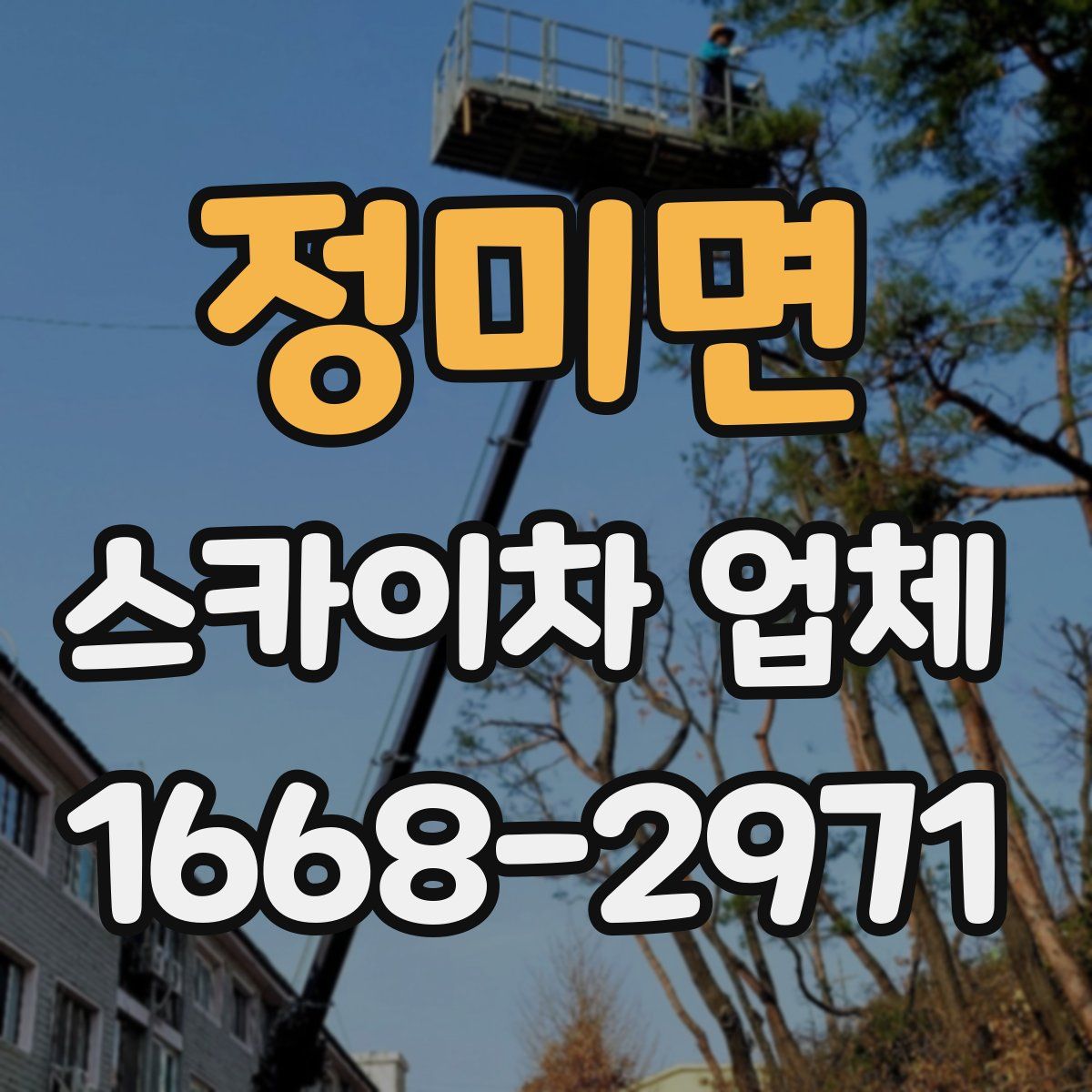 정미면 스카이차 업체