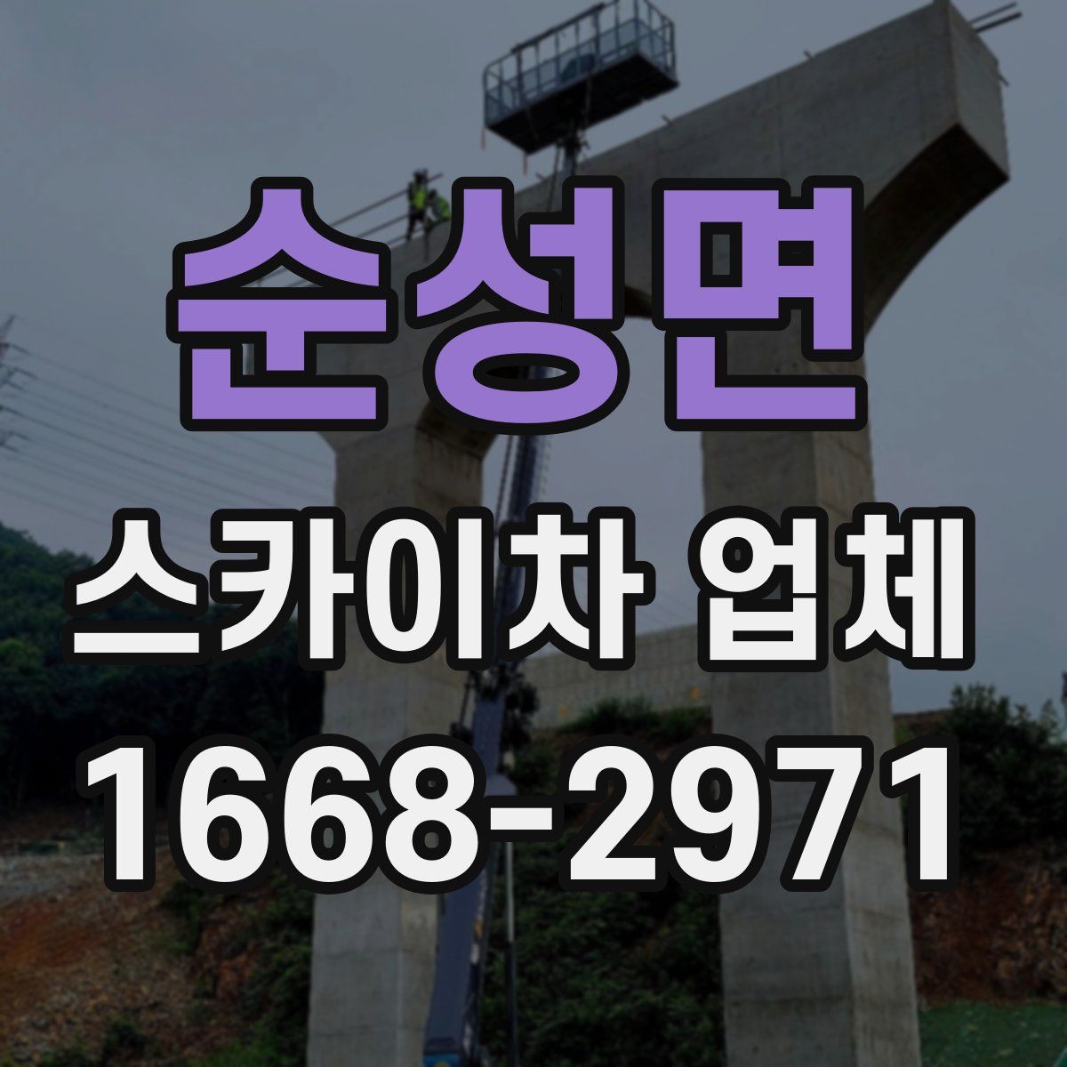 순성면 스카이차 업체