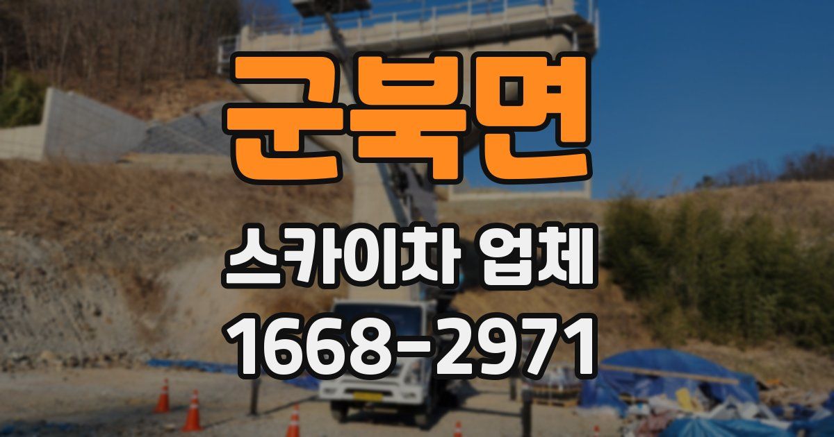 군북면 스카이차 업체