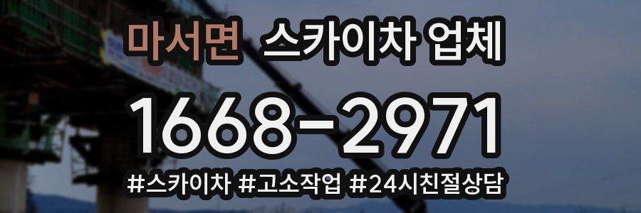 마서면 스카이차 업체