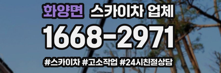 화양면 스카이차 업체