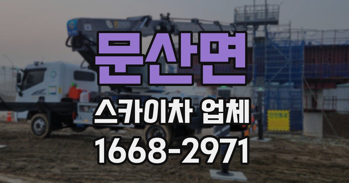 문산면 스카이차 업체